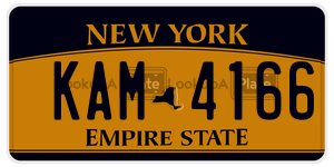 KAM4166 license plate in New York
