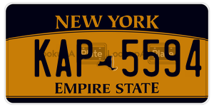KAP5594 license plate in New York