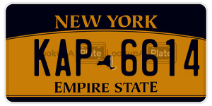 KAP6614  license plate in NY