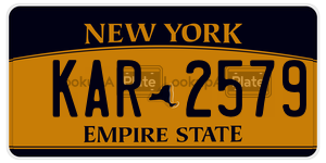 KAR2579  license plate in NY