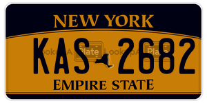 KAS2682  license plate in NY