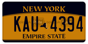 KAU4394  license plate in NY