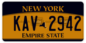 KAV2942  license plate in NY