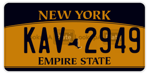 KAV2949  license plate in NY