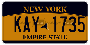 KAY1735  license plate in NY