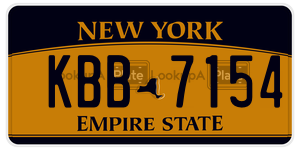 KBB7154  license plate in NY