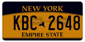 KBC2648  license plate in NY