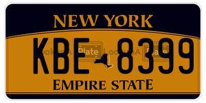 KBE8399  license plate in NY