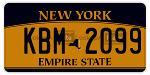 KBM2099  license plate in NY