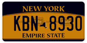KBN8930  license plate in NY