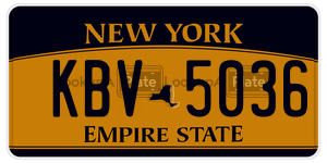KBV5036  license plate in NY