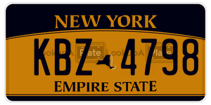 KBZ4798  license plate in NY