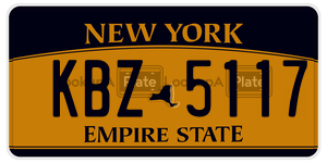 KBZ5117  license plate in NY