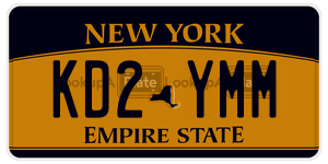 KD2YMM  license plate in NY