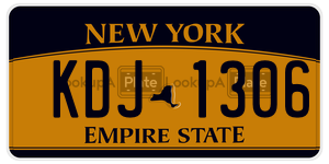 KDJ1306  license plate in NY