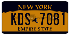 KDS7081  license plate in NY
