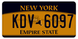 KDV6097  license plate in NY