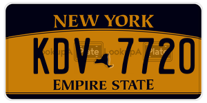 KDV7720  license plate in NY