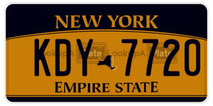KDY7720  license plate in NY