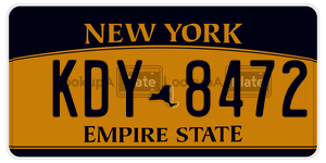 KDY8472  license plate in NY