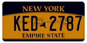 KED2787  license plate in NY