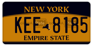KEE8185  license plate in NY