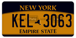 KEL3063  license plate in NY