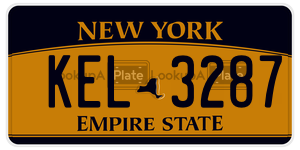 KEL3287  license plate in NY