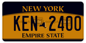 KEN2400  license plate in NY