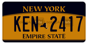 KEN2417  license plate in NY