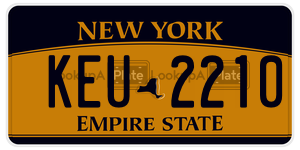 KEU2210 license plate in New York
