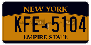 KFE5104  license plate in NY
