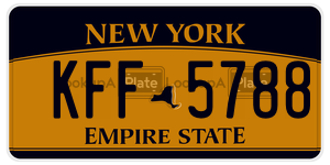 KFF5788  license plate in NY