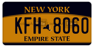 KFH8060  license plate in NY