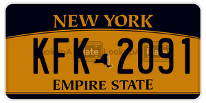 KFK2091  license plate in NY