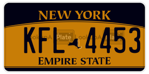 KFL4453  license plate in NY