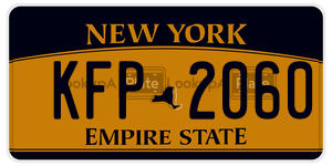 KFP2060 license plate in New York
