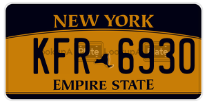 KFR6930  license plate in NY
