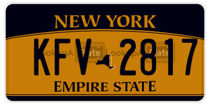KFV2817  license plate in NY