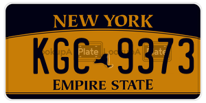 KGC9373  license plate in NY