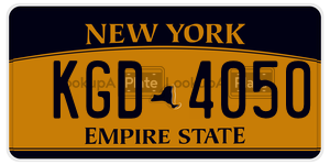 KGD4050 license plate in New York