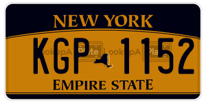 KGP1152  license plate in NY