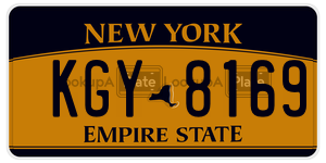 KGY8169  license plate in NY