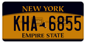 KHA6855  license plate in NY