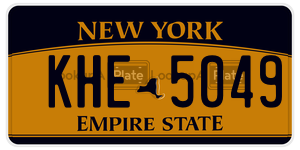 KHE5049 license plate in New York