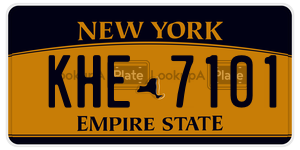 KHE7101  license plate in NY