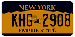 KHG2908  license plate in NY