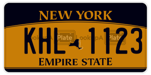 KHL1123  license plate in NY
