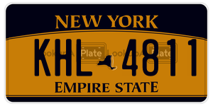 KHL4811  license plate in NY