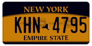 KHN4795 license plate in New York